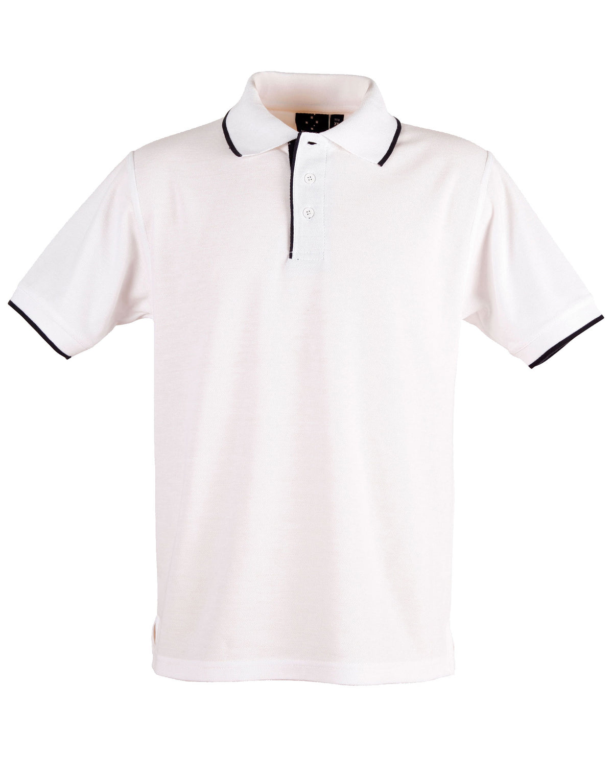 Mens S/L pique polo contrast