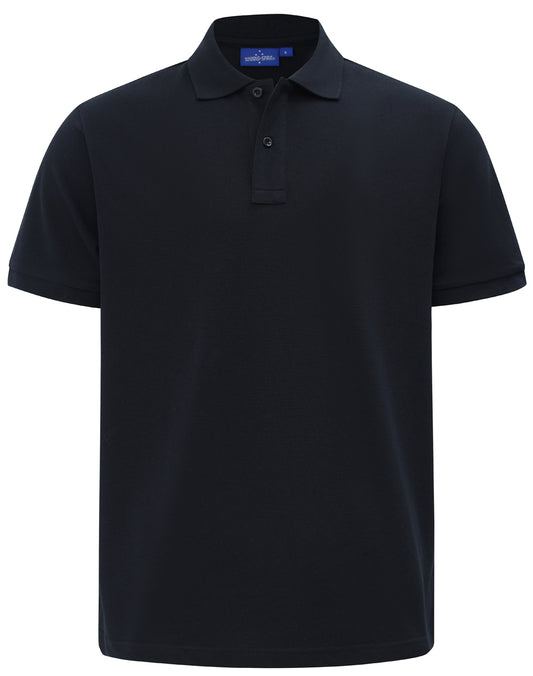 Men's Classic Cotton/Poly Pique S/S Polo - Black