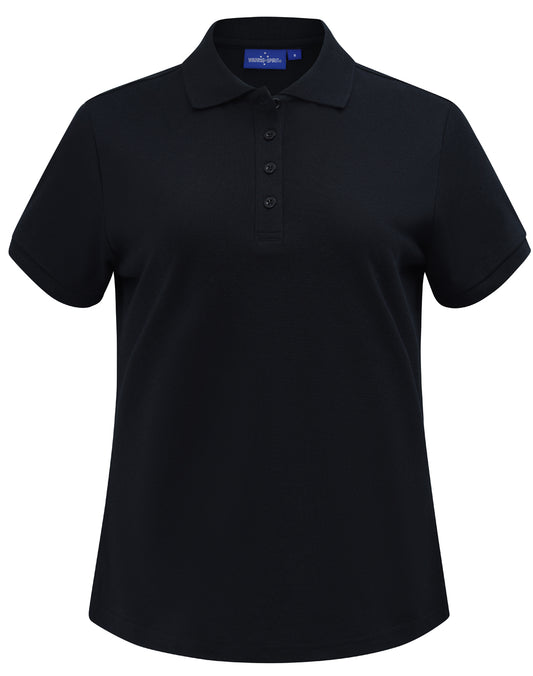 Ladies' Classic Cotton/Poly Pique S/S Polo - Black