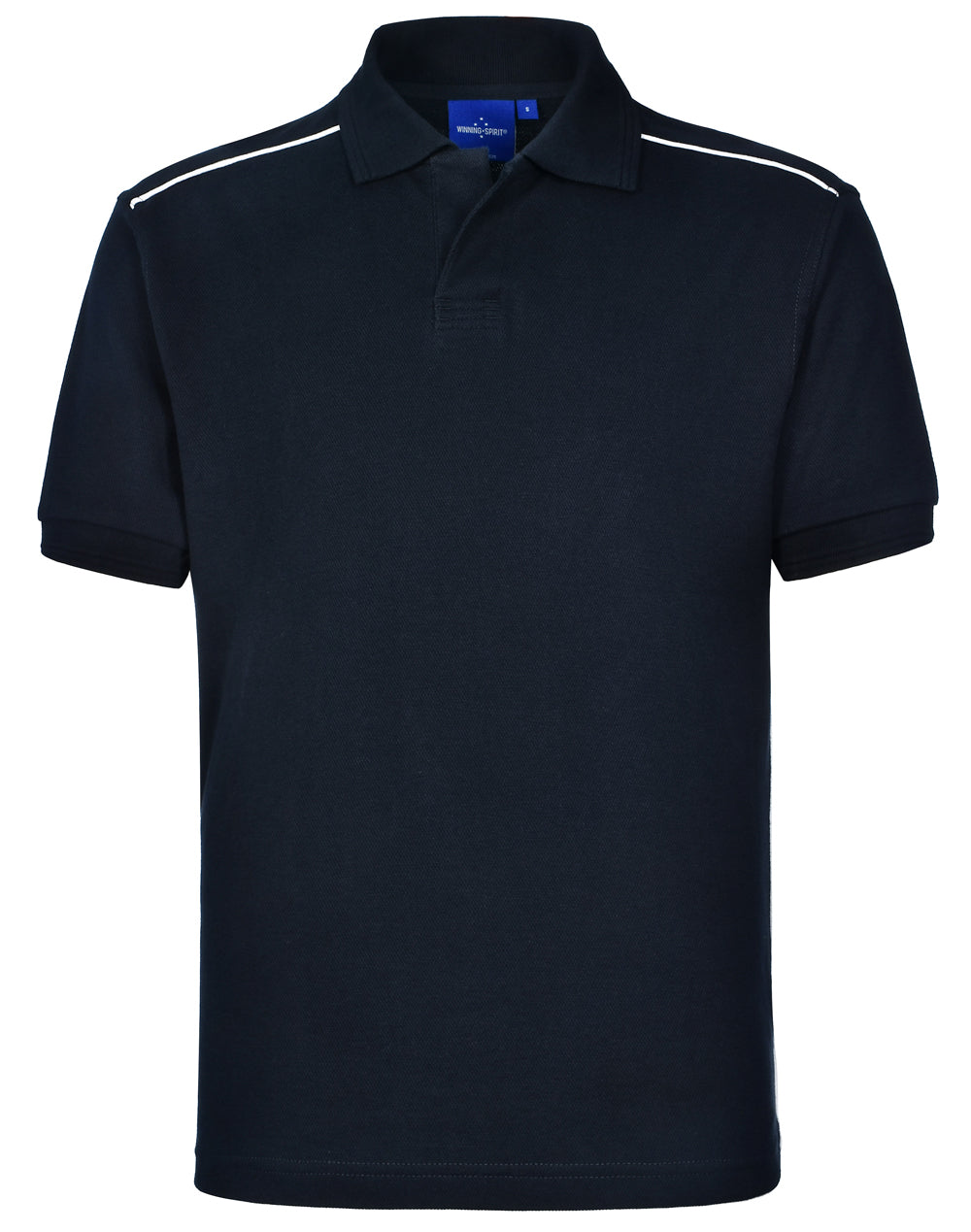 Men's pure cotton contrast piping