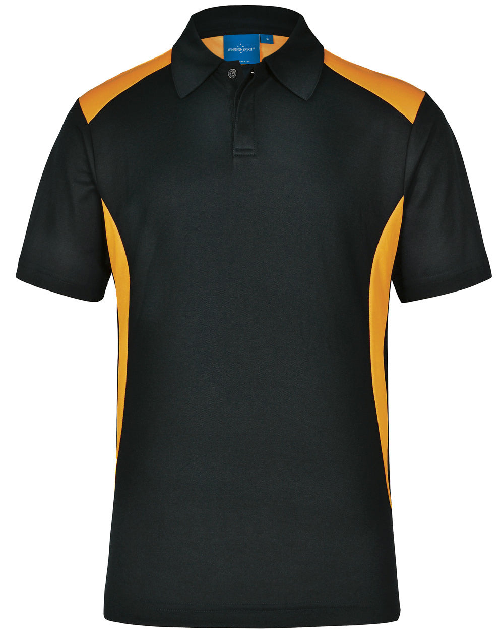 Men's Truedry contrast polo - Black.Gold