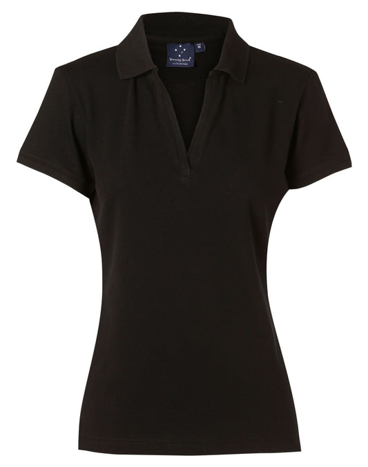 ladies S/S pique polo