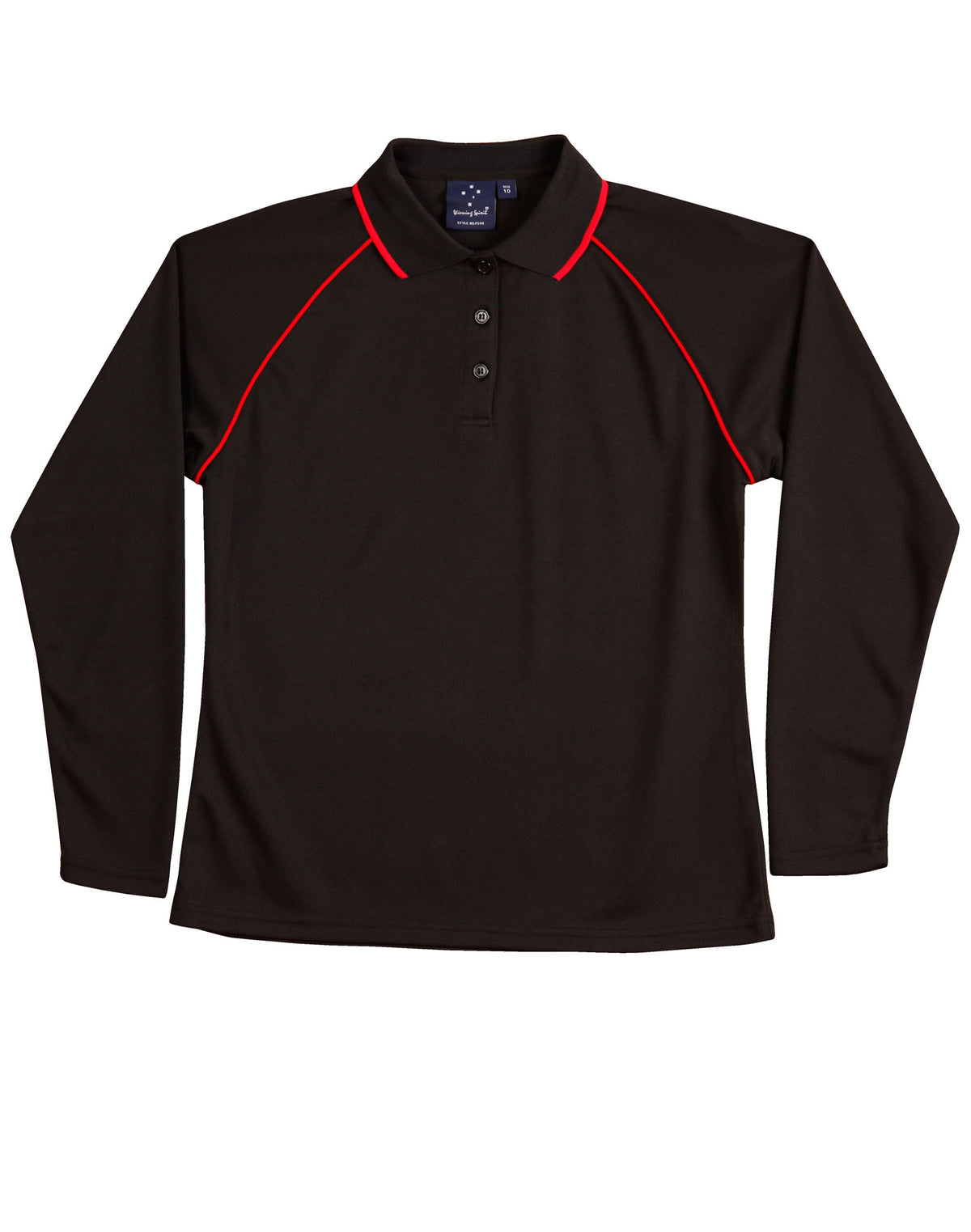Ladies' cooldry raglan L/S polo