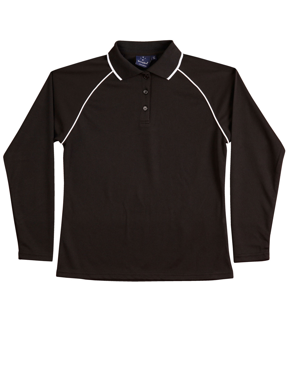 Ladies' cooldry raglan L/S polo