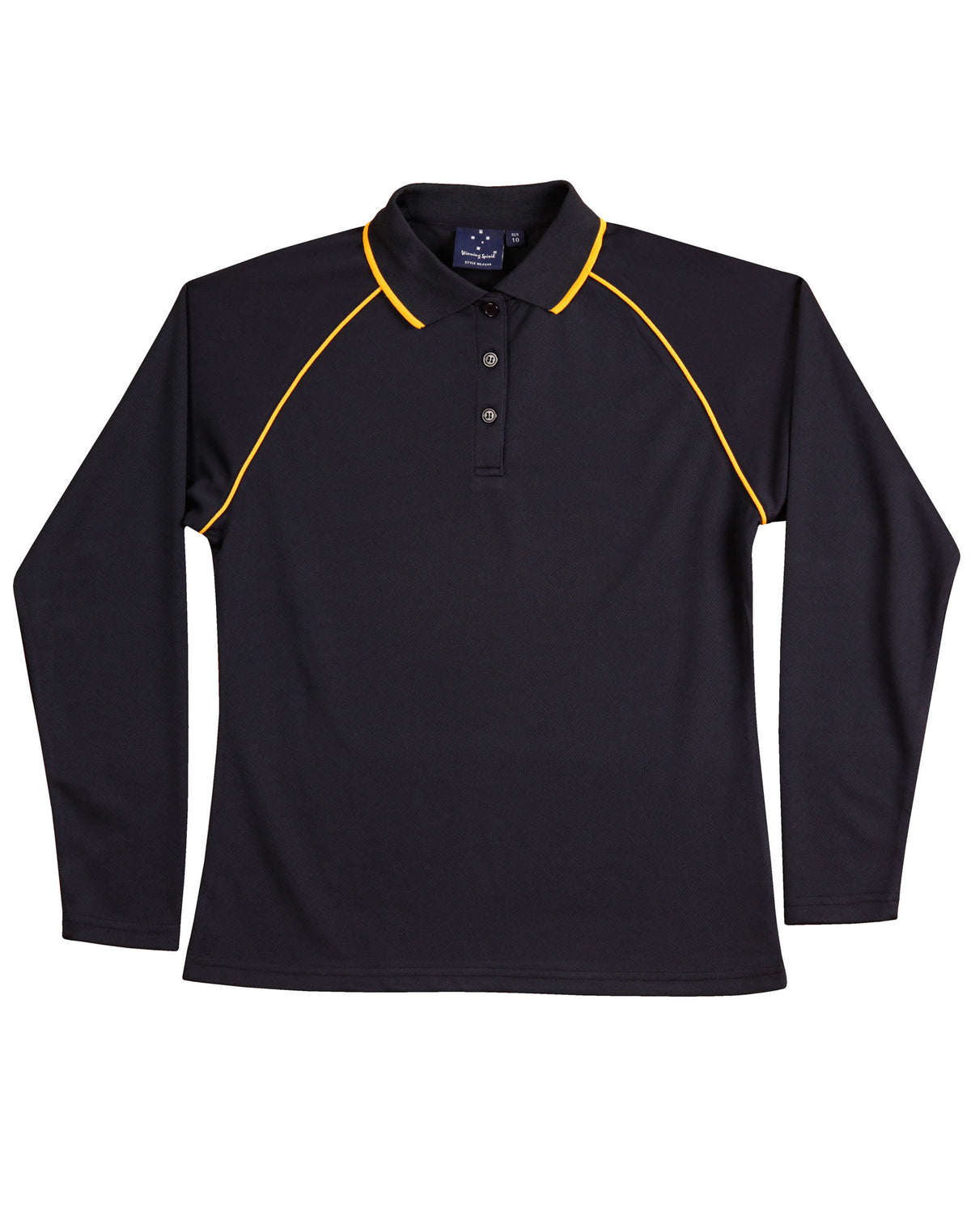 Ladies' cooldry raglan L/S polo