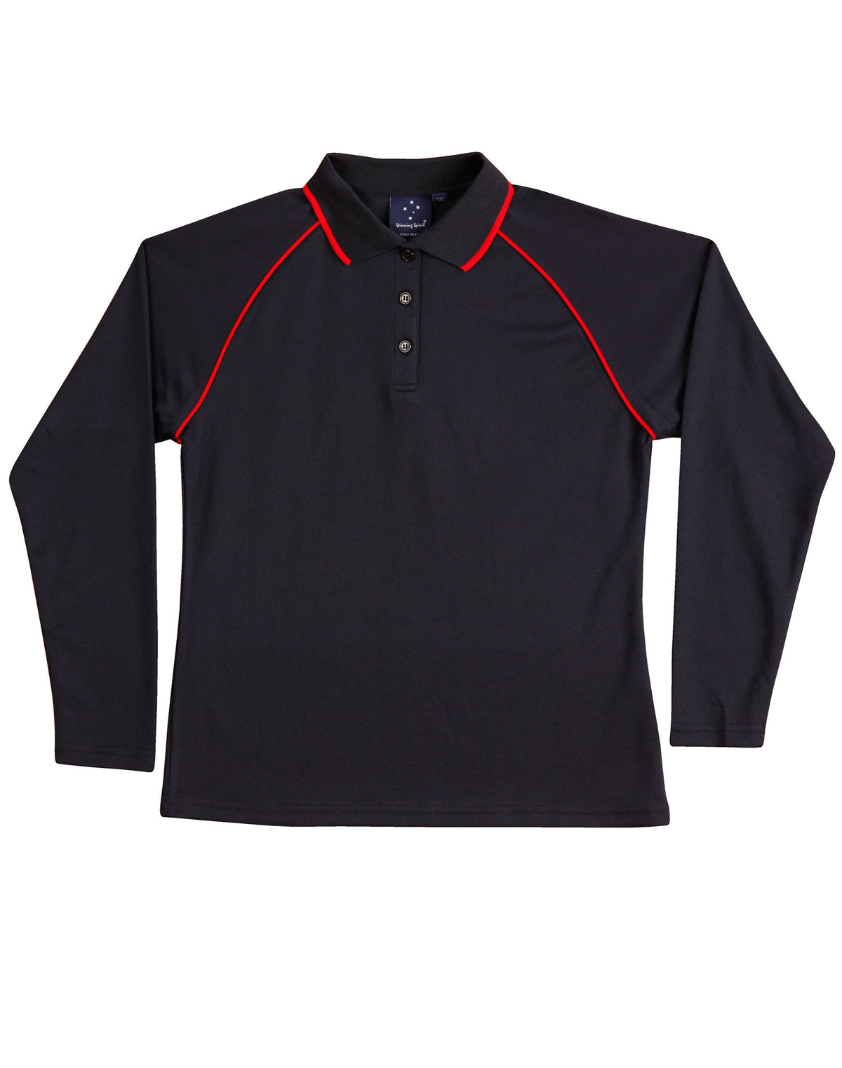 Ladies' cooldry raglan L/S polo