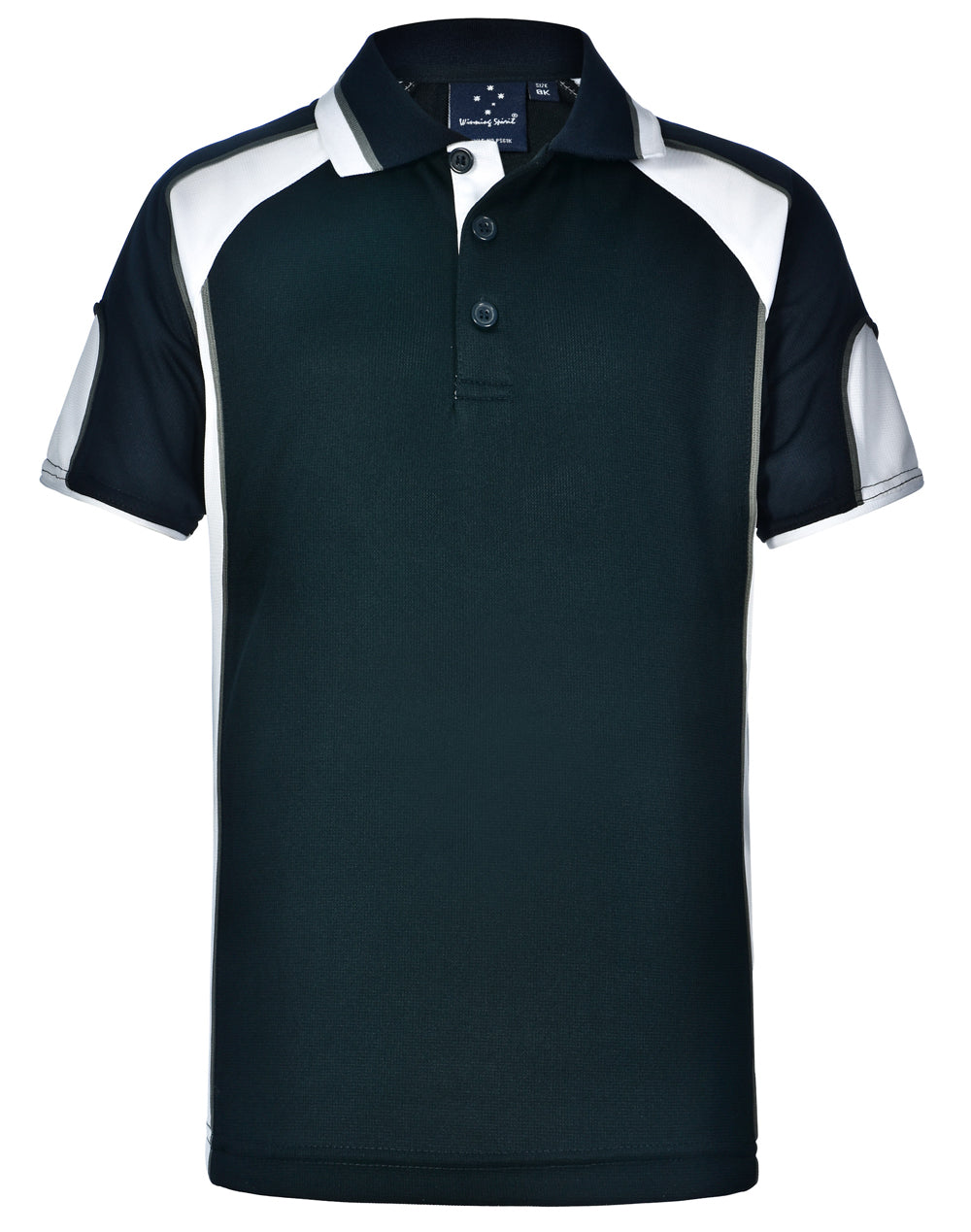 Kid's Cooldry Contrast Polo With Sleeve Panel