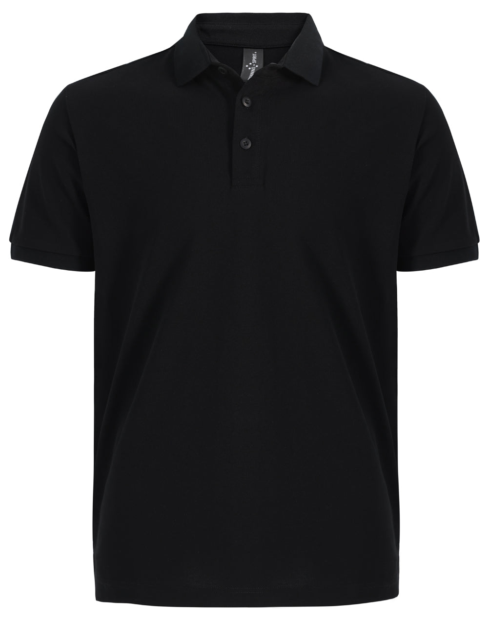Men's Ultrafine Cotton Pique Polo - Black