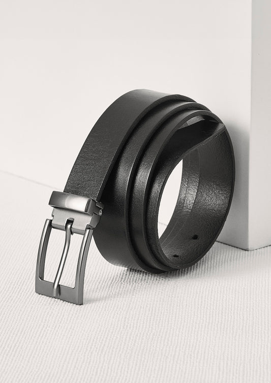 Mens Leather Belt - Black