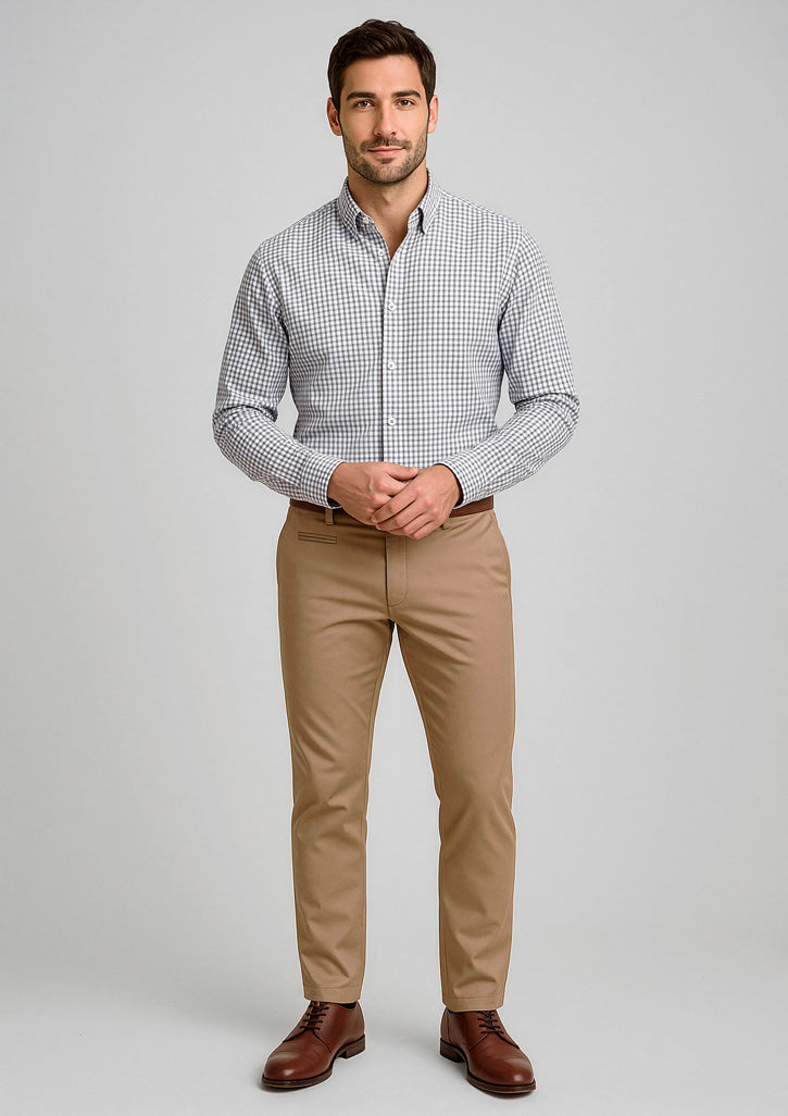 Mens Traveller Modern Stretch Chino Pant - Desert