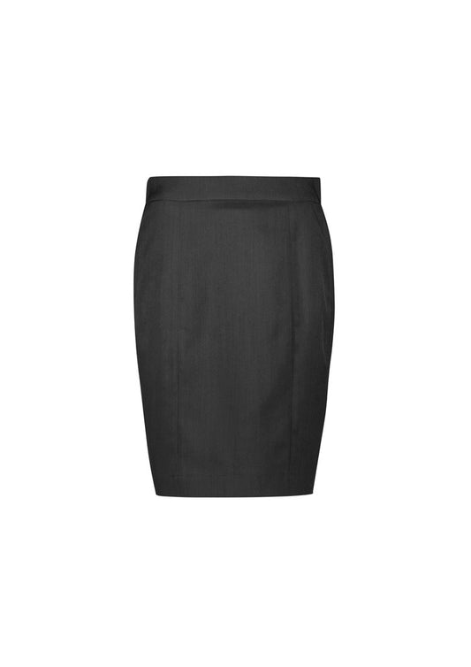 Womens Cool Stretch Mid-waist Pencil Skirt - Charcoal