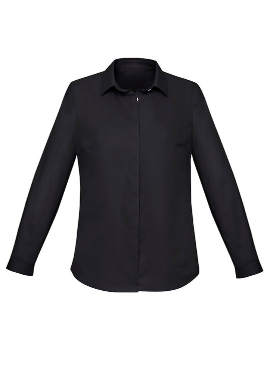 Womens Charlie Long Sleeve Shirt - Black