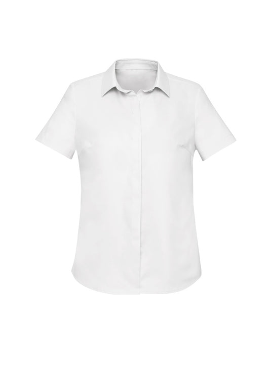 Womens Charlie Short Sleeve Shirt - White