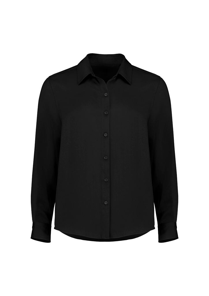 Womens Evelyn Long Sleeve Shirt - Black
