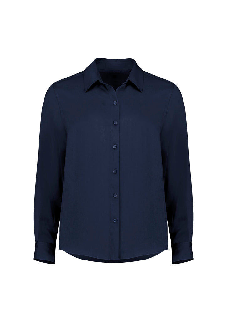 Womens Evelyn Long Sleeve Shirt - Navy