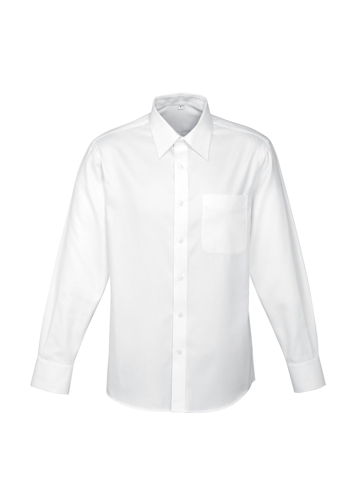 Mens Luxe Long Sleeve Shirt - White