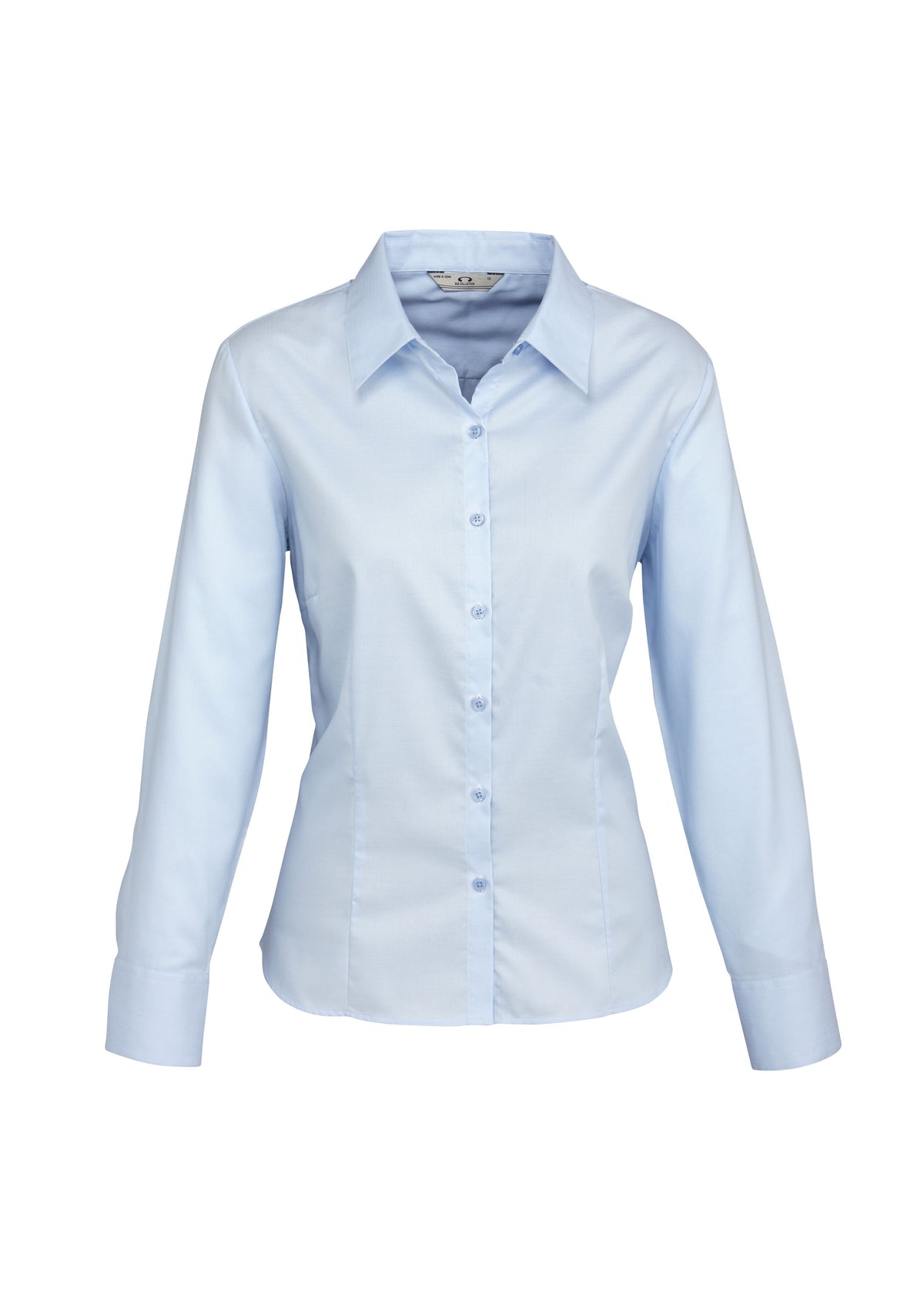 Womens Luxe Long Sleeve Shirt - Blue