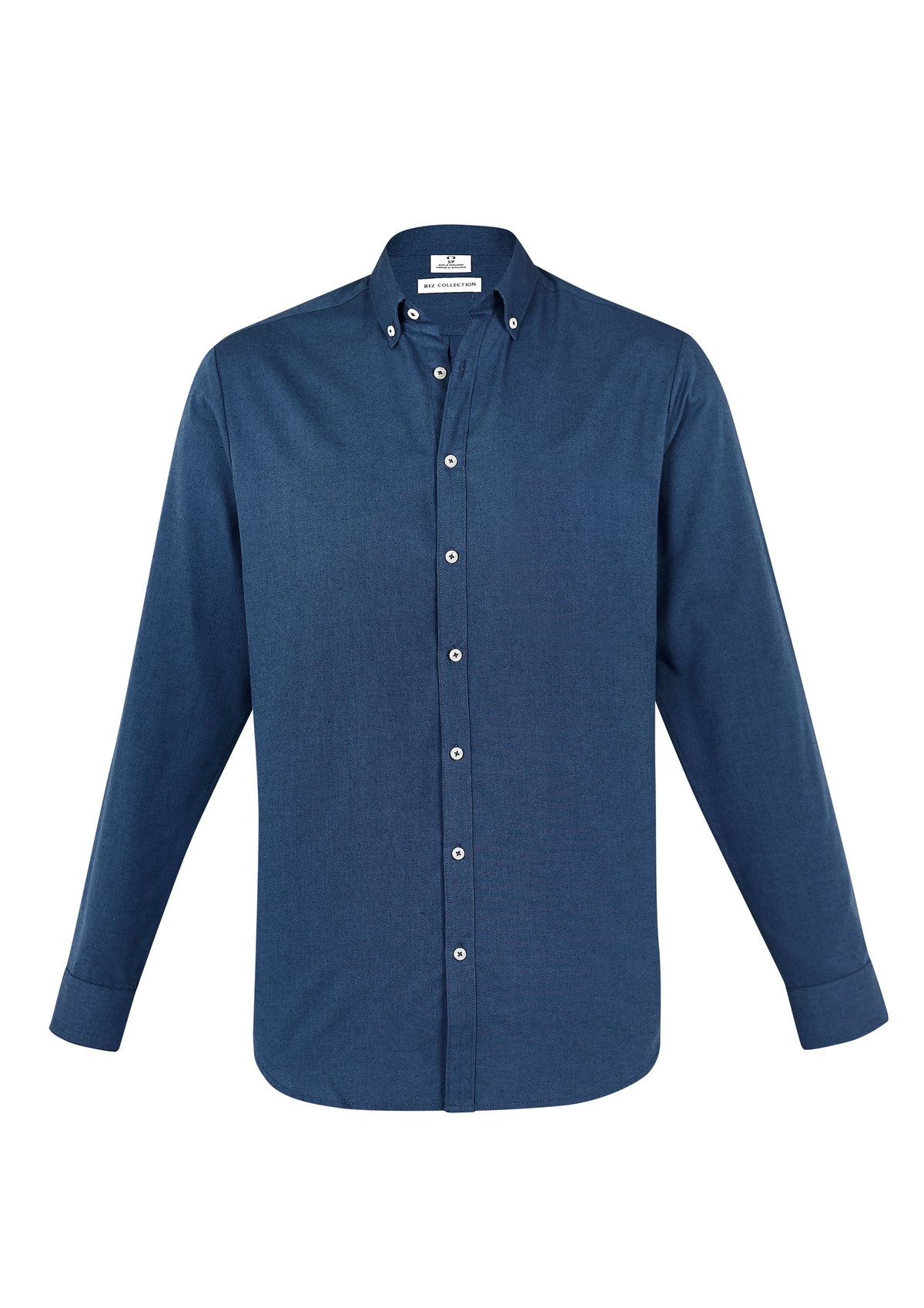 Mens Memphis Long Sleeve Shirt - Mineral Blue