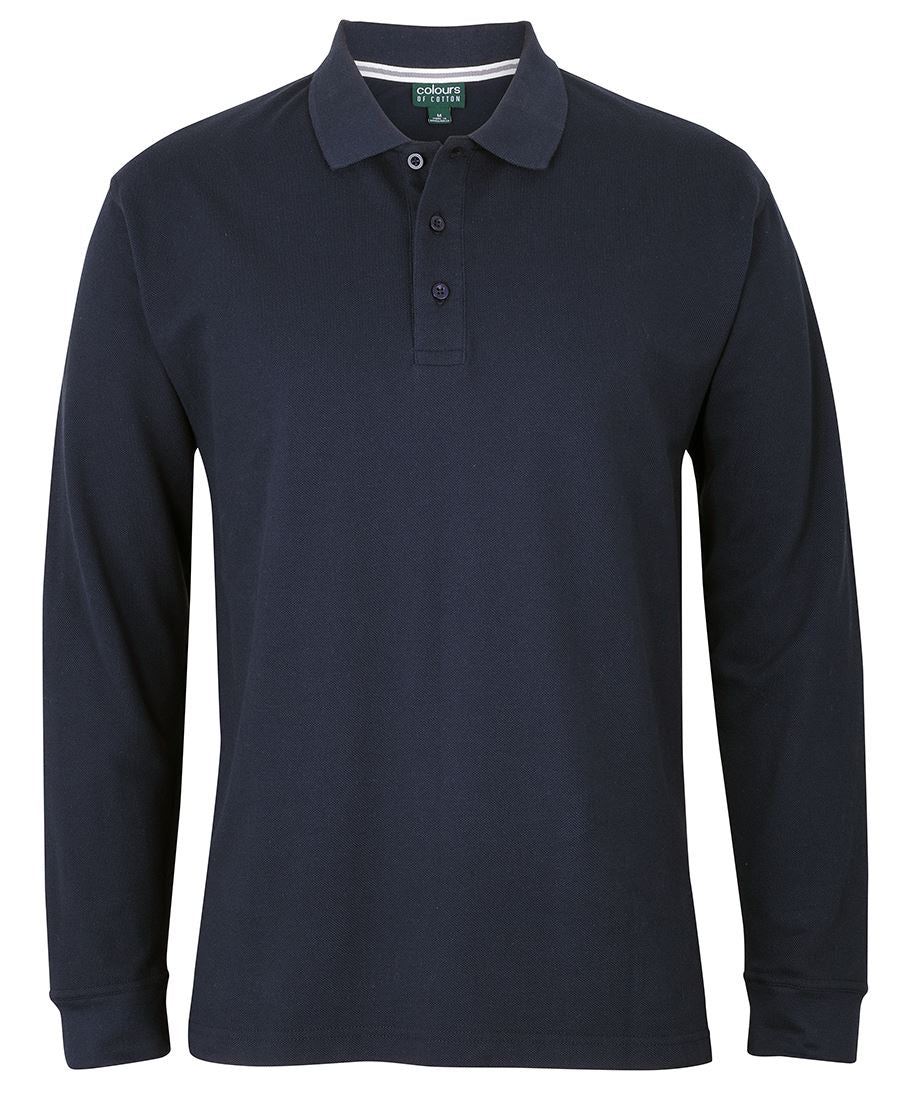 C of C L/S PIQUE POLO NAVY