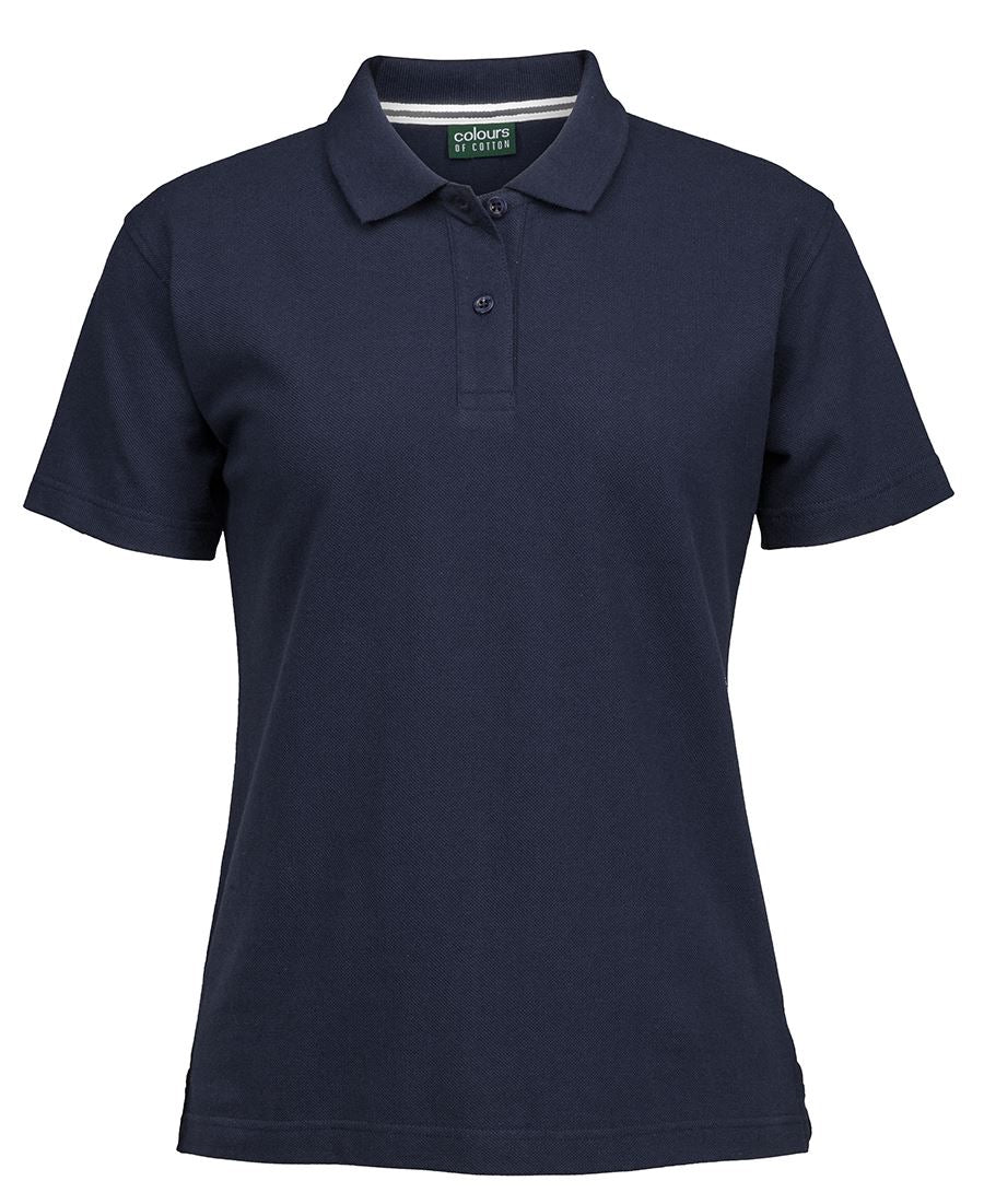 C of C LADIES PIQUE POLO NAVY