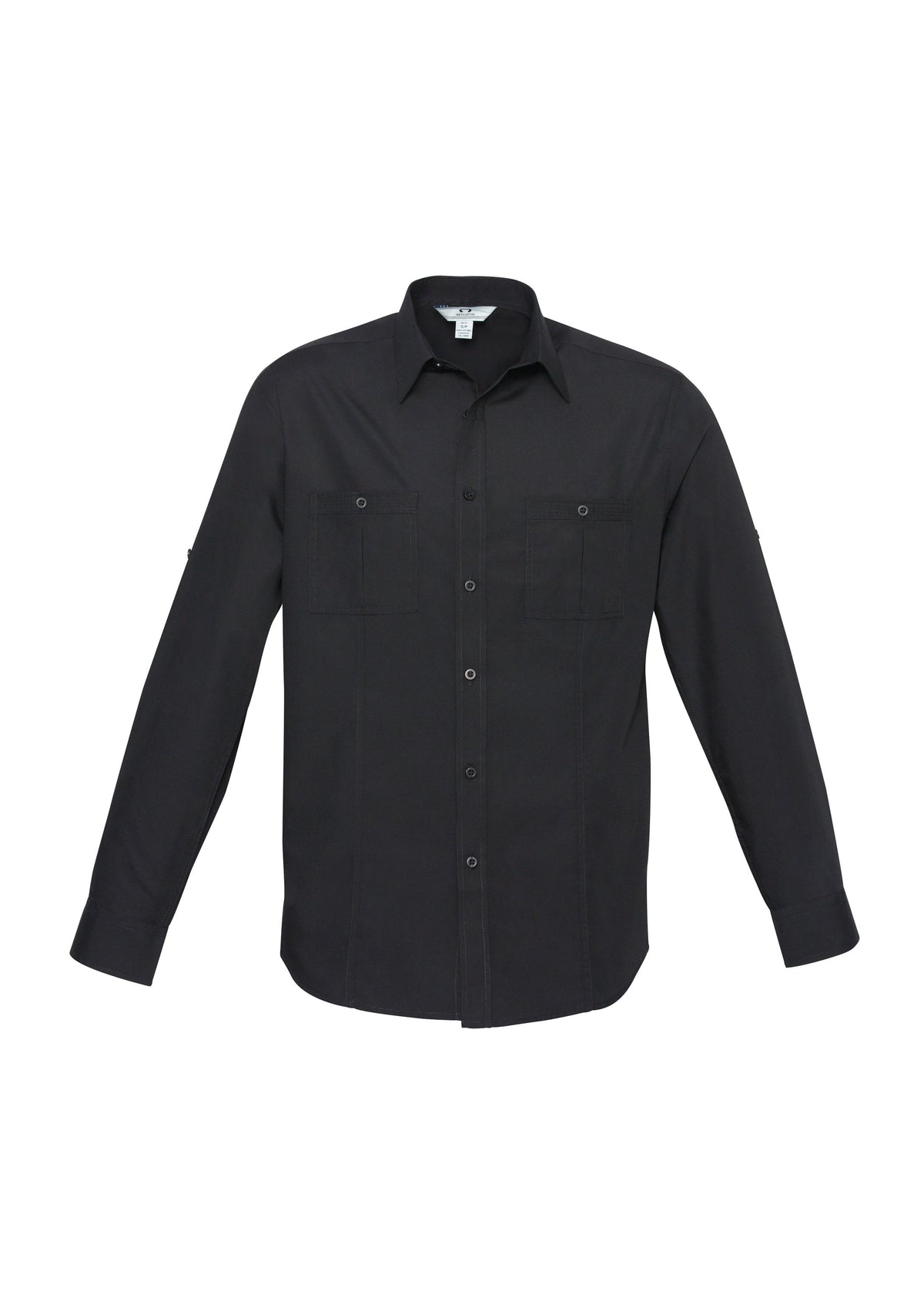 Mens Bondi Long Sleeve Shirt - Black