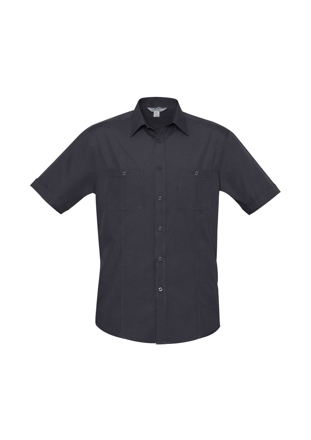 Mens Bondi Short Sleeve Shirt - Charcoal