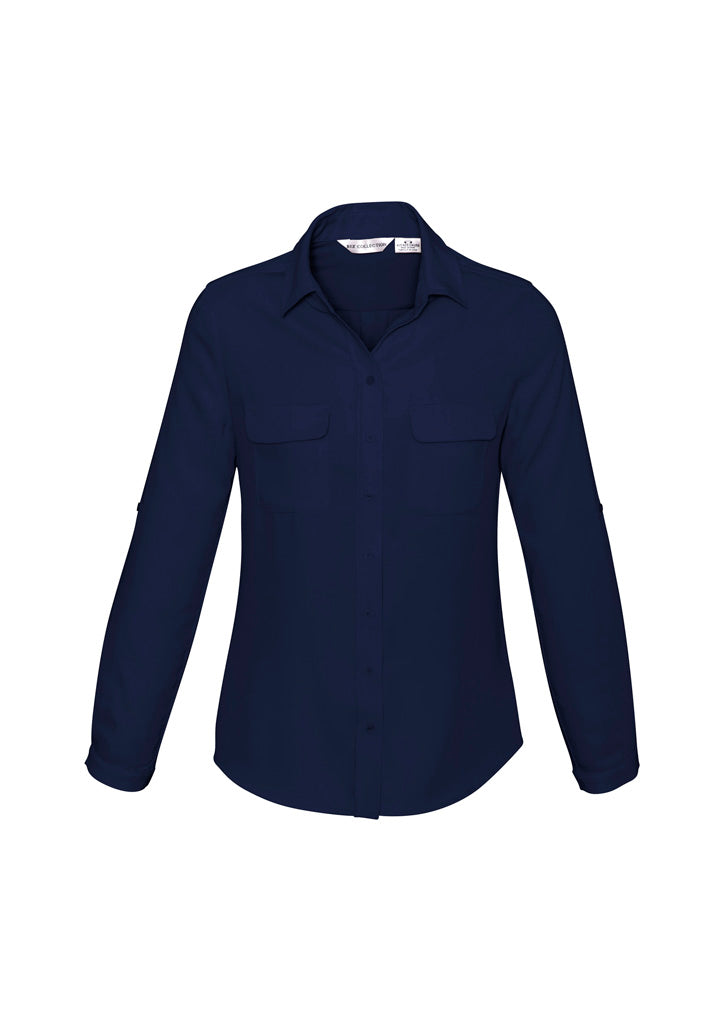 Womens Madison Long Sleeve Shirt - back