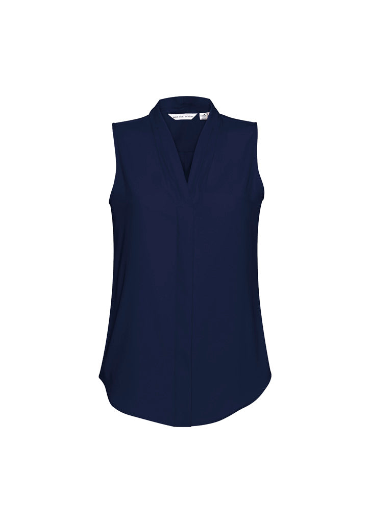 Womens Madison Sleeveless Top - Midnight Blue