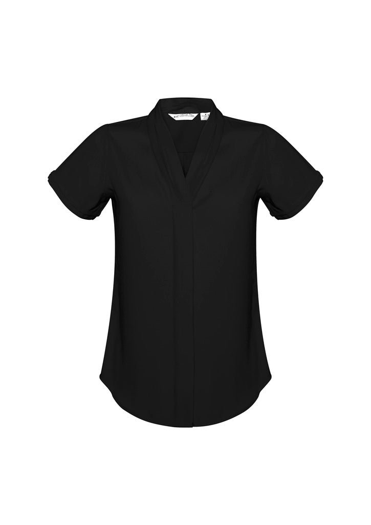 Womens Madison Short Sleeve Shirt - Black