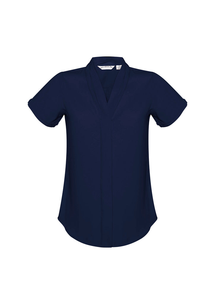 Womens Madison Short Sleeve Shirt - Midnight Blue