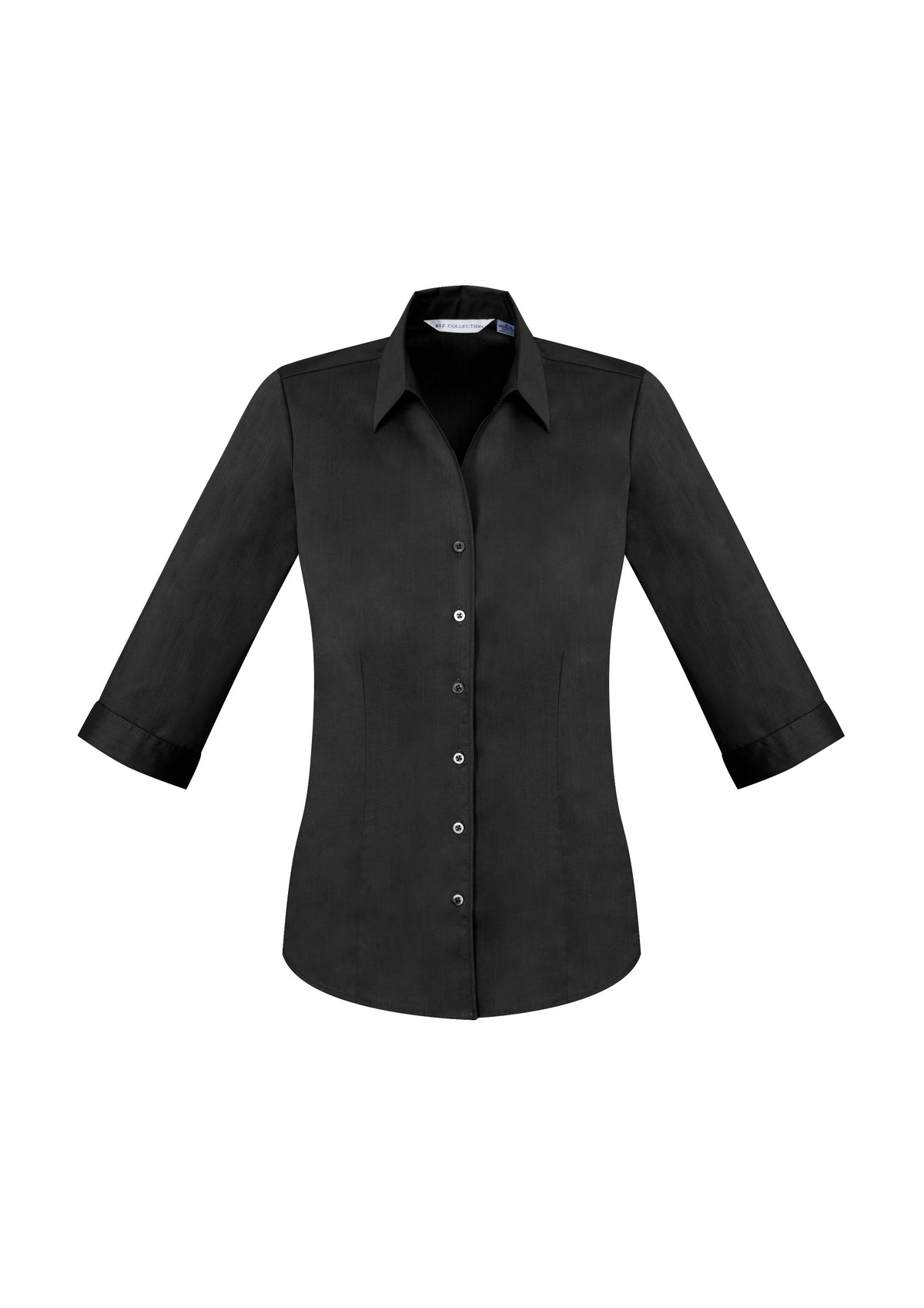 Womens Monaco 3/4 Sleeve Shirt - Black