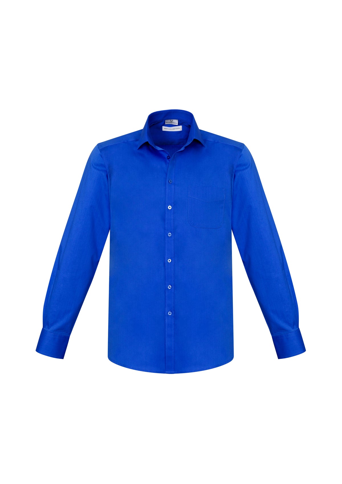 Mens Monaco Long Sleeve Shirt - Electric Blue