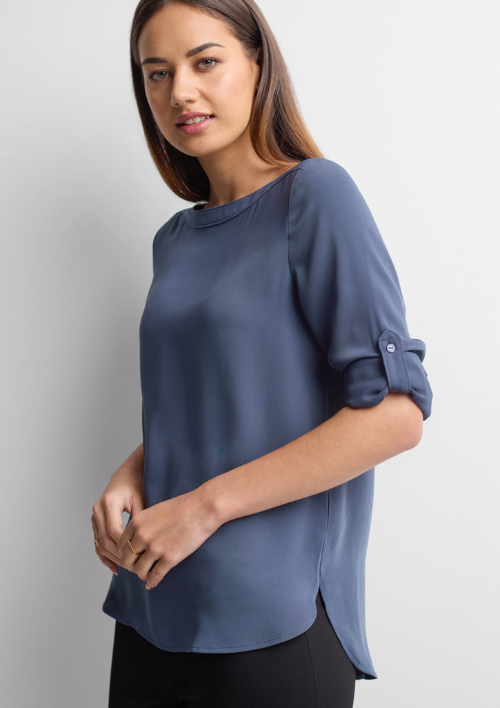 Womens Madison Boatneck Top - back
