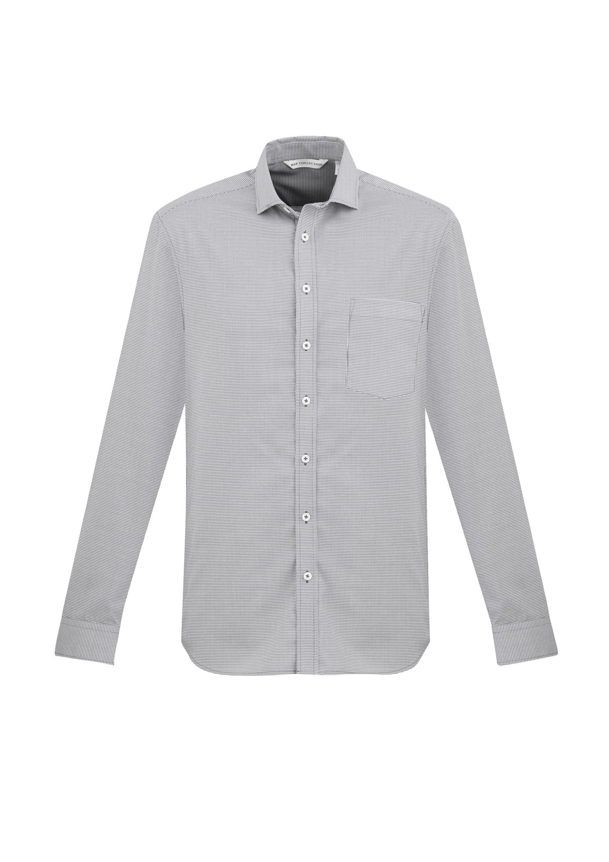 Mens Jagger Long Sleeve Shirt - Silver