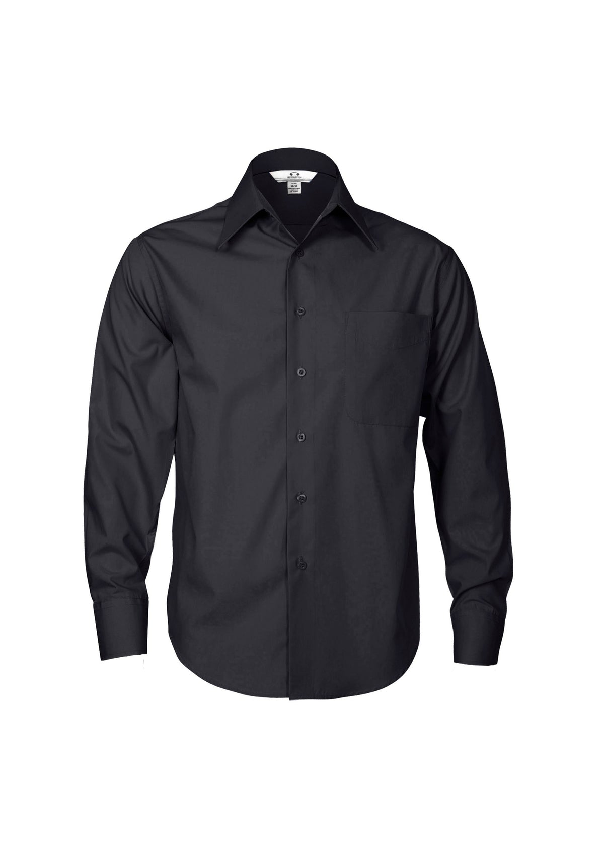 Mens Metro Long Sleeve Shirt - Charcoal