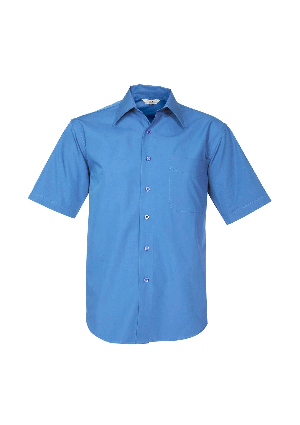 Mens Metro Short Sleeve Shirt - Mid Blue