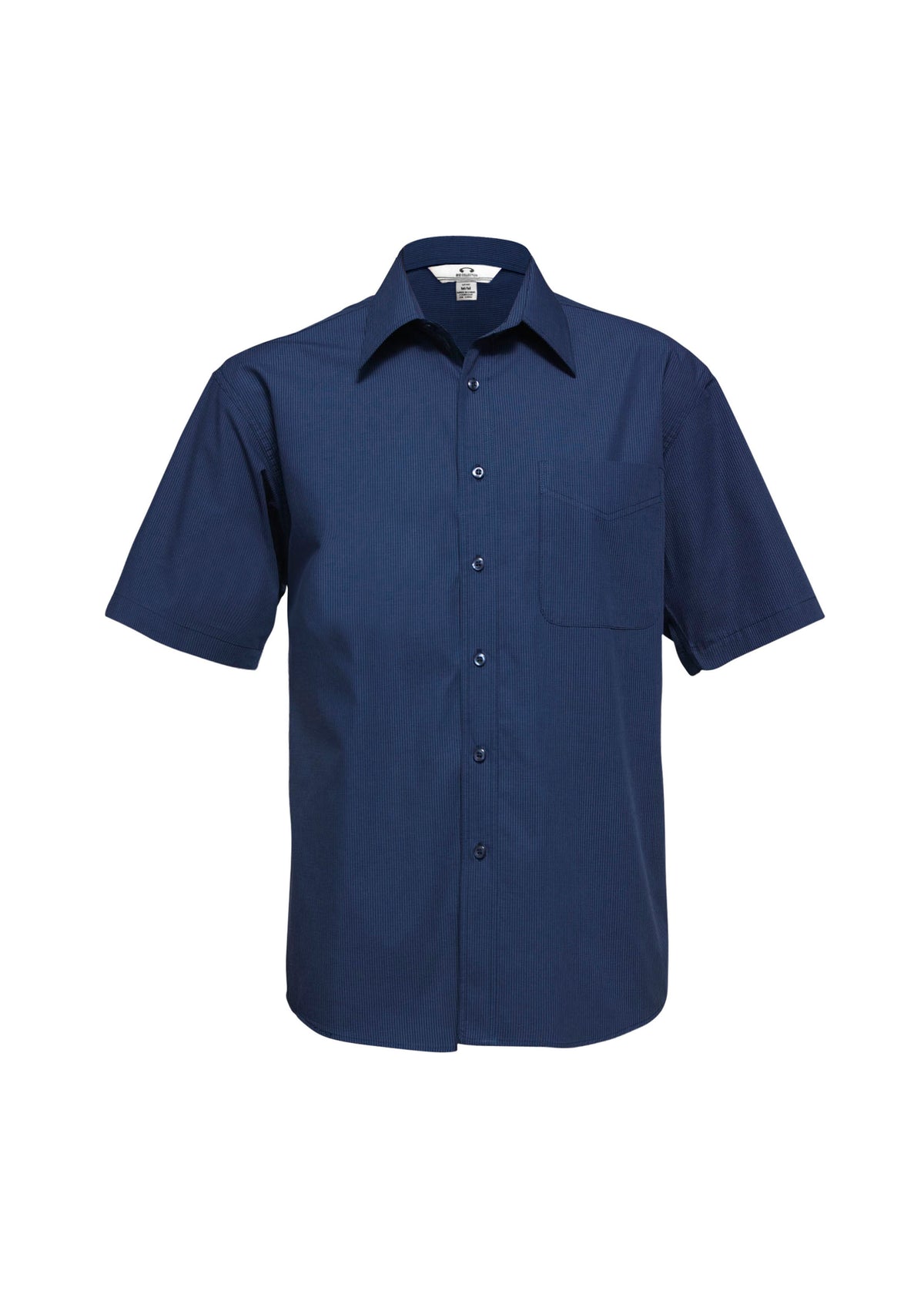 Mens Micro Check Short Sleeve Shirt - back