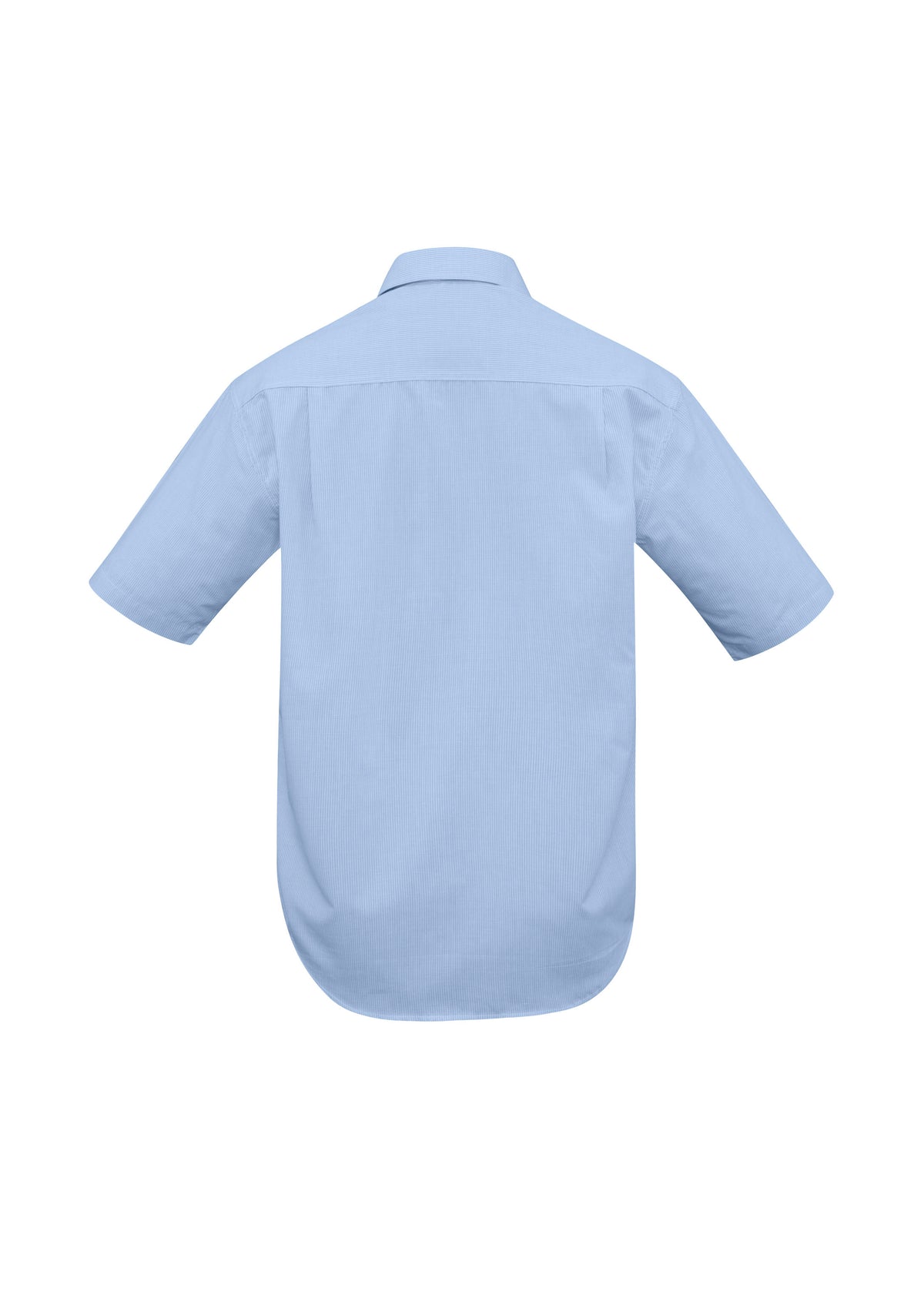 Mens Micro Check Short Sleeve Shirt - back