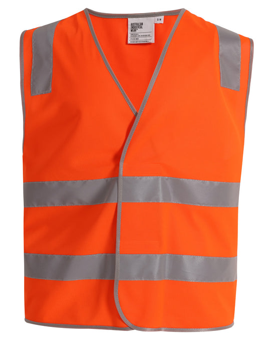 Hi Vis Safety Vest With Shoulder Reflective Tapes - Orange