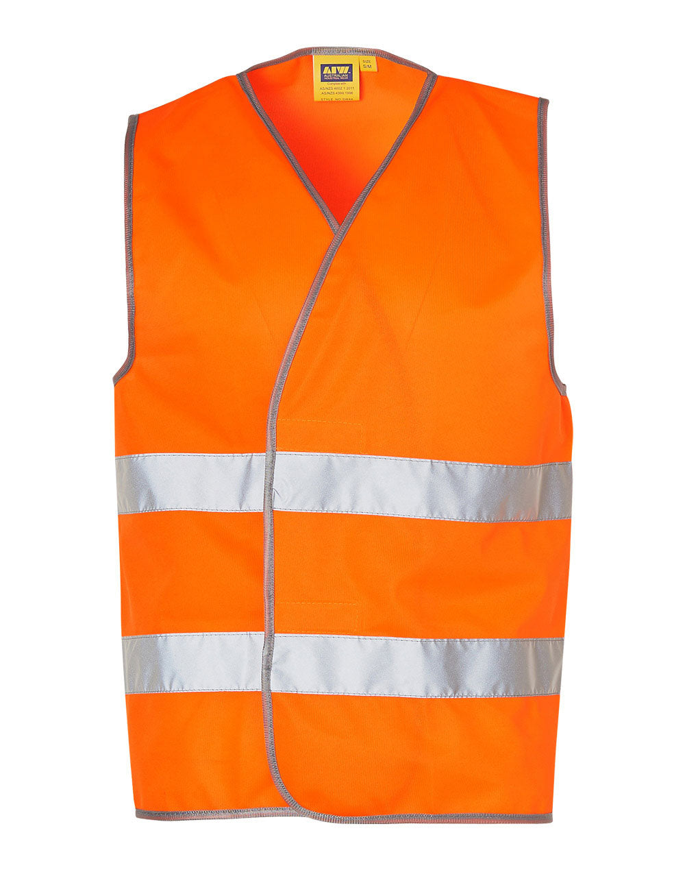 Hi-Vis Safety Vest With Reflective Tapes - Orange