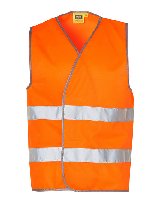 Hi-Vis Safety Vest With Reflective Tapes - Orange