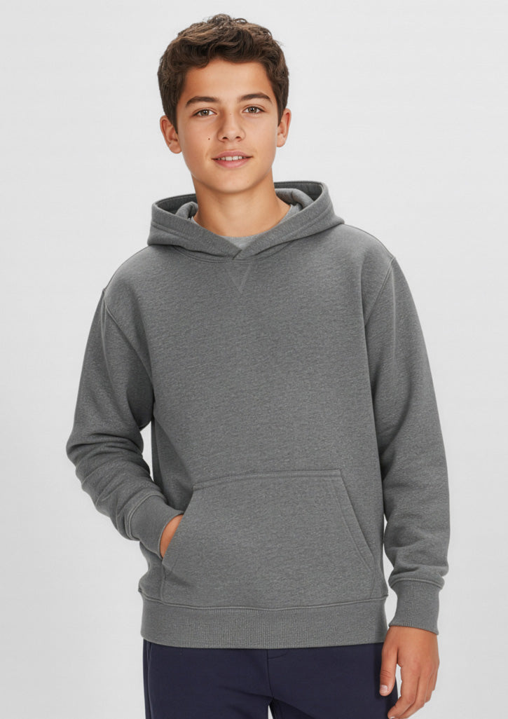 Kids Crew Hoodie - Grey Marle