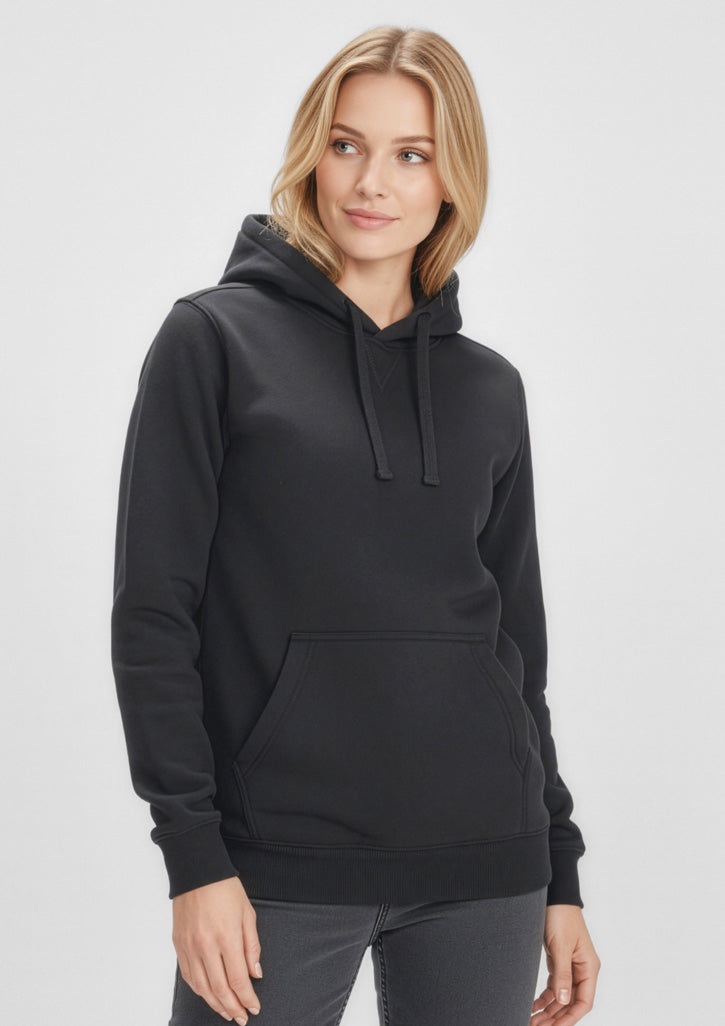 Womens Crew Hoodie - Black