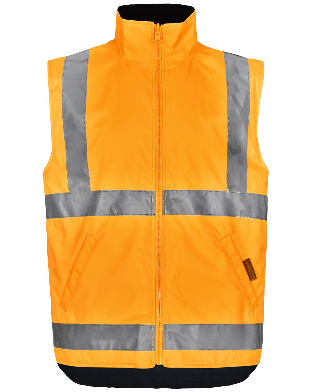 Biomotion VIC Rail Reversible Safety Vest - Orange.Navy