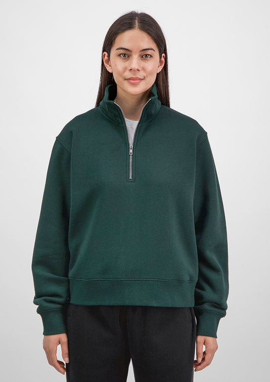 Everyday Womens 1/4 Zip - Scarab Green