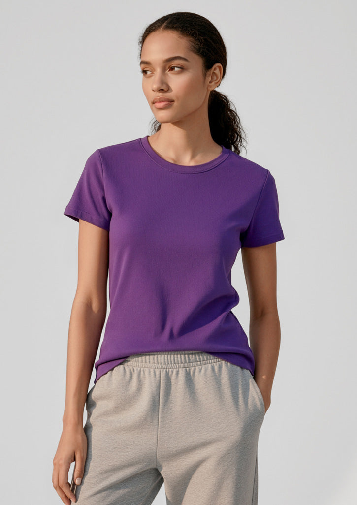Womens Ice Short Sleeve Tee - Purple