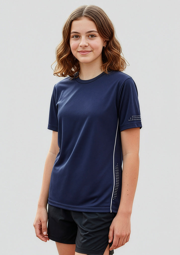 Kids Balance Short Sleeve Tee - Navy/Sky