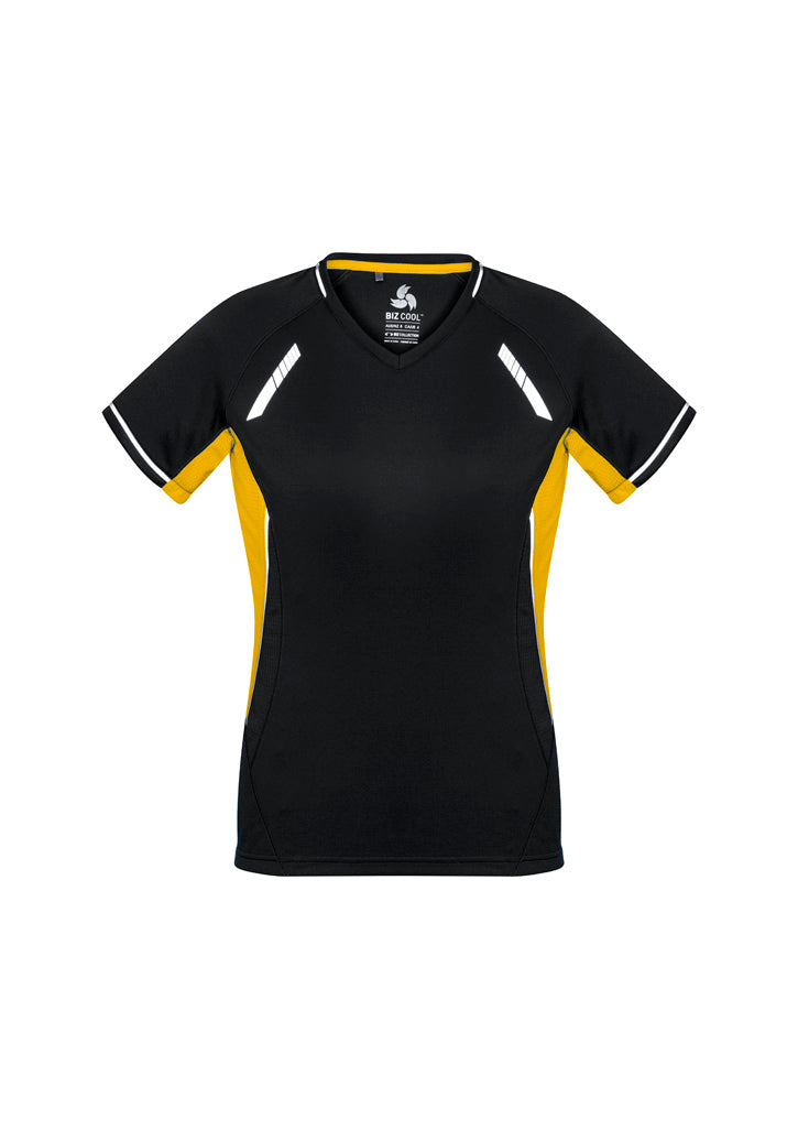 Womens Renegade Short Sleeve Tee - Black/Gold/Silver
