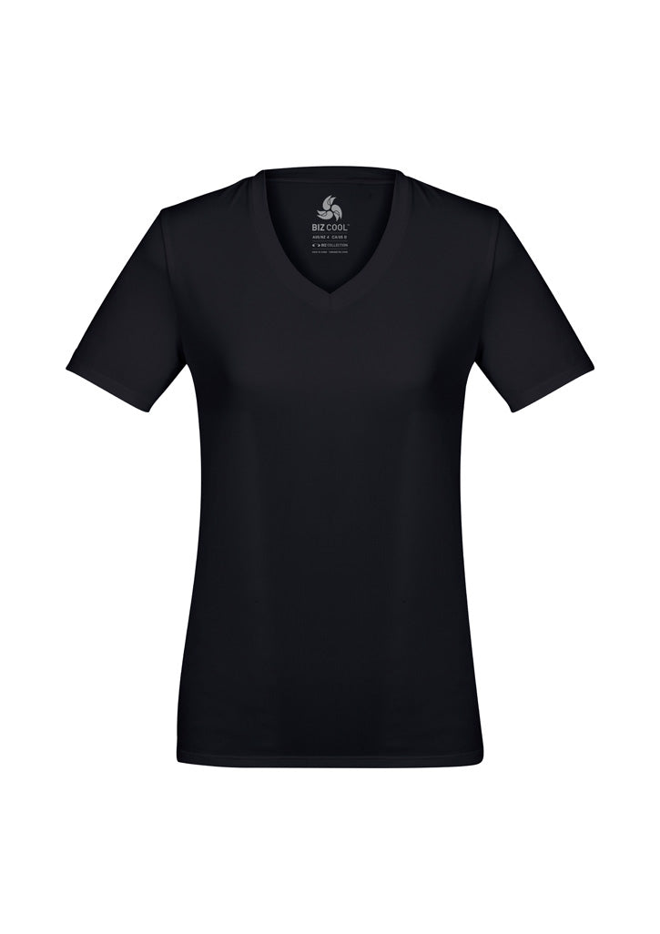 Womens Aero Short Sleeve Tee - Solid Black