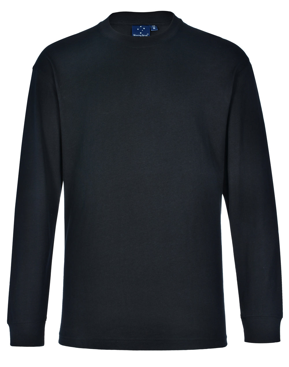 mens cotton crew neck L/S tee